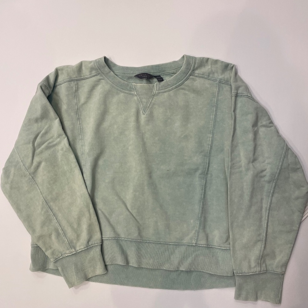 GREEN OVERSIZED KNIT TOP